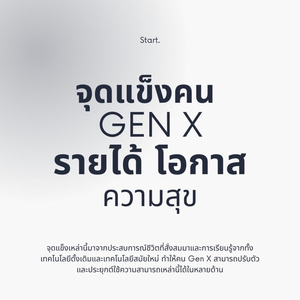 จุดแข็งเหล่านี้มาจากประสบการณ์ชีวิตที่สั่งสมมาและการเรียนรู้จากทั้งเทคโนโลยีดั้งเดิมและเทคโนโลยีสมัยใหม่ ทำให้คน Gen X สามารถปรับตัวและประยุกต์ใช้ความสามารถเหล่านี้ได้ในหลายด้าน